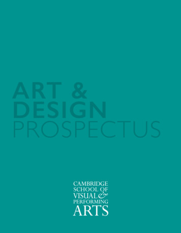 ART & DESIGN PROSPECTUS - Cambridge Education Group