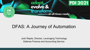 DFAS: A Journey Of Automation - Cloudinary