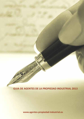 GUIA DE AGENTES DE LA PROPIEDAD INDUSTRIAL 2013 - Professional Newco