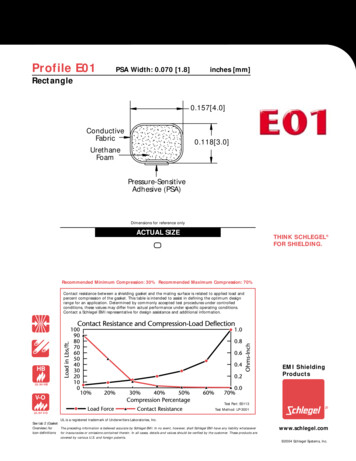 Profile E01 PSA Width: 0.070 [1.8] Inches [mm] Rectangle
