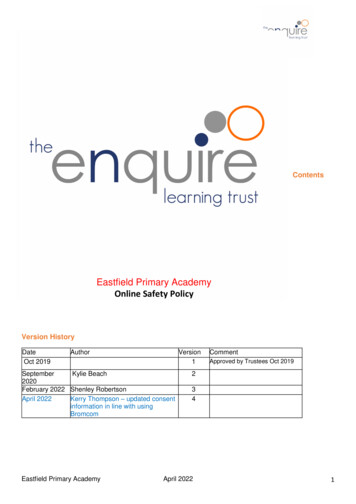 Eastfield Primary Academy Online Safety Policy
