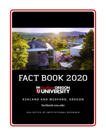 Southern Oregon University F Act Book - SOU Home
