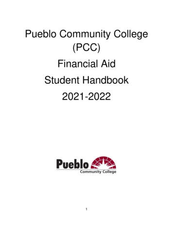Pueblo Community College (PCC) Financial Aid Student Handbook