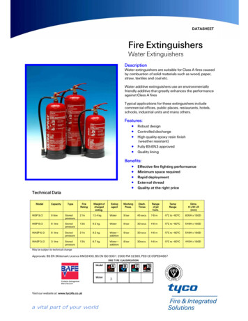 Extinguisher Data Sheets 03-01-12 - Tyco