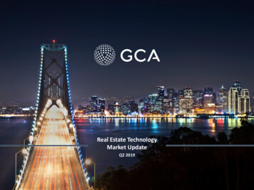 Real Estate Technology Market Update - GCA Advisors