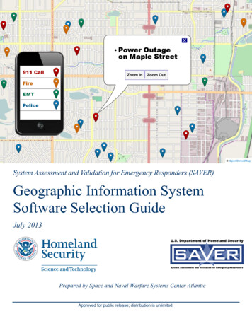 Geographic Information System Software Selection Guide
