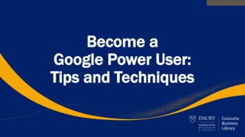 Become A Google Power User: Tips And Techniques - Emory University