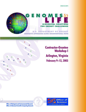 Genomes To Life Program - Energy