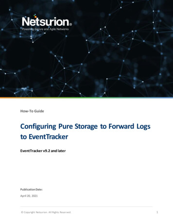 Configuring Pure Storage To Forward Logs To EventTracker