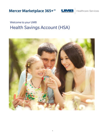 Welcome To Your UMB Health Savings Account (HSA) - TRI-AD