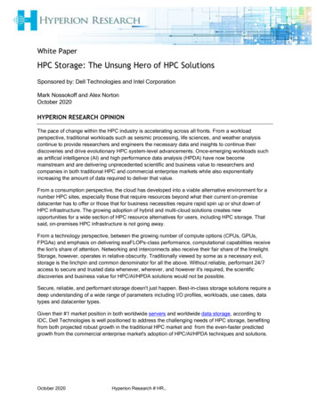 HPC Storage: The Unsung Hero Of HPC Solutions