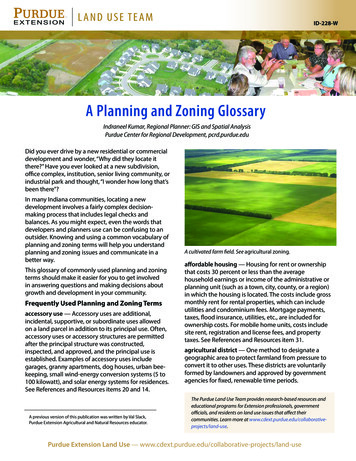 A Planning And Zoning Glossary - Purdue University