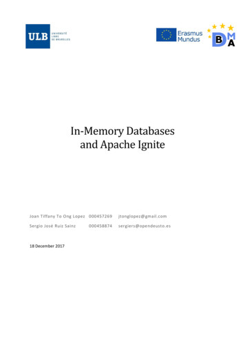 In-Memory Databases And Apache Ignite