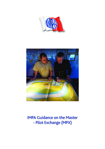 IMPA Guidance On The Master - Pilot Exchange (MPX)