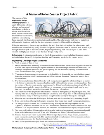A Frictional Roller Coaster - TeachEngineering