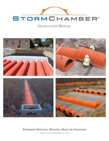 InstallatIon Manual - StormChambers 
