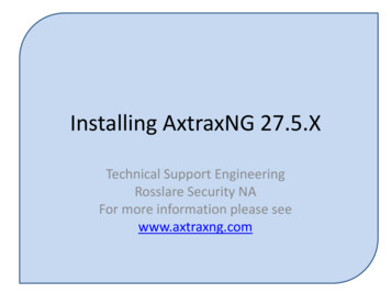 Installing AxtraxNG 24