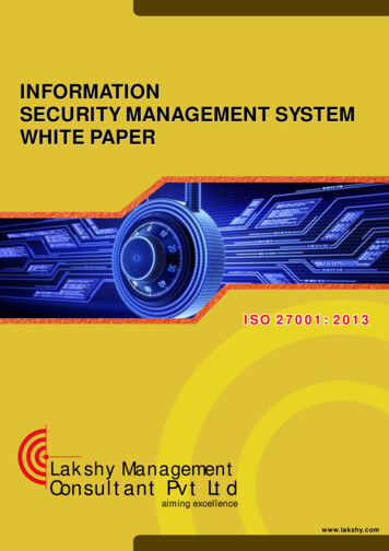 ISO 27001 ISMS White Paper