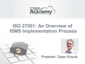 ISO 27001: An Overview Of ISMS Implementation Process