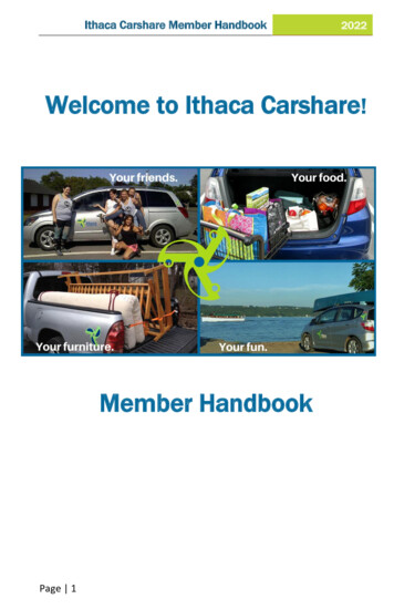 Member Handbook - Ithaca Carshare
