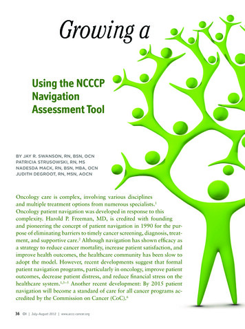 Using The NCCCP Navigation Assessment Tool