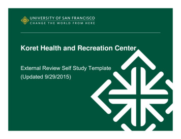 Koret Health And Recreation Center - MyUSF
