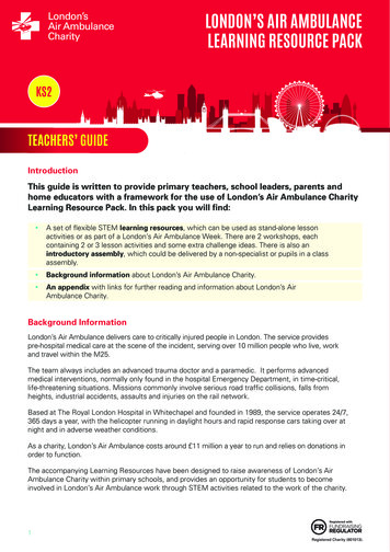 London'S Air Ambulance Learning Resource Pack