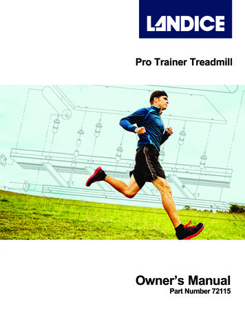 Pro Trainer Treadmill - Landice 