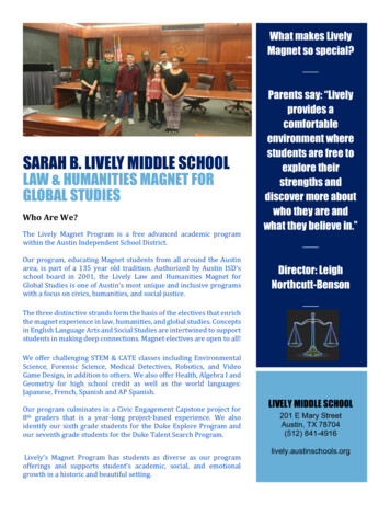 Sarah B. Lively Middle School Law & Humanities Magnet For Global Studies