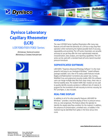 Dynisco Laboratory Capillary Rheometer