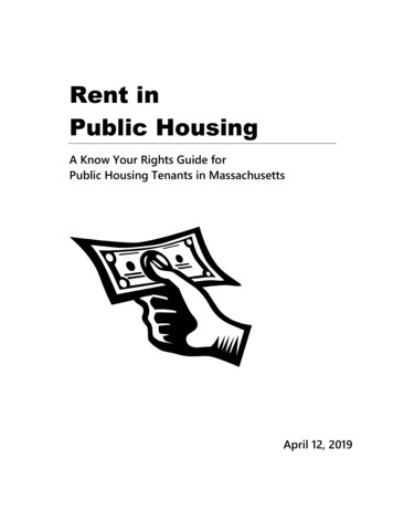 Rent In Public Housing - MassLegalHelp