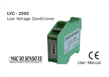 LVC 2500 LVDT Signal Conditioner User Manual - Hgsind 
