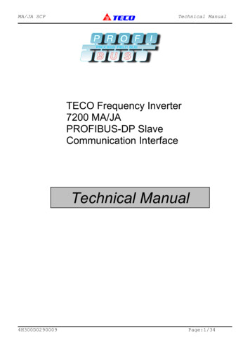 Technical Manual - TECO-Westinghouse