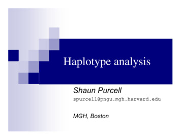 Haplotype Analysis