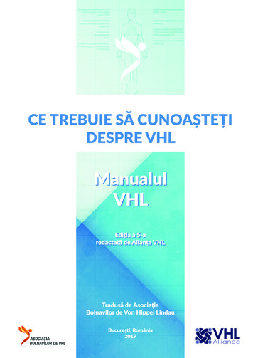 Ce Trebuie - VHL România