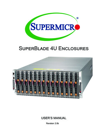 SuperBlade 4U Enclosures - Supermicro
