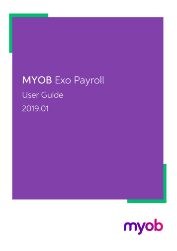 MYOB Exo Payroll User Guide