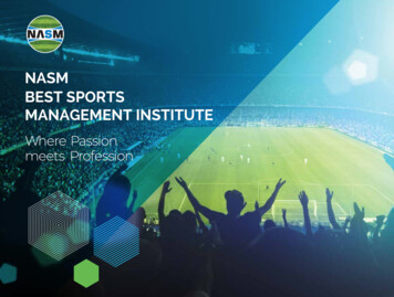 Nasm Best Sports Management Institute
