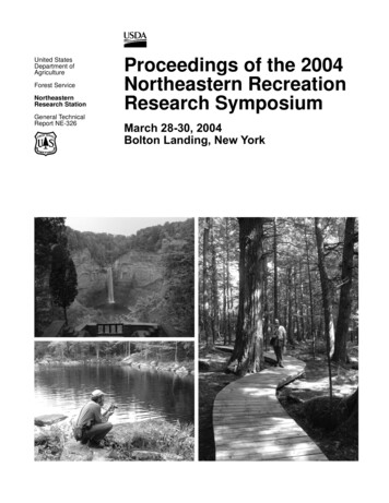 Proceedings Of The 2004 NERR - US Forest Service