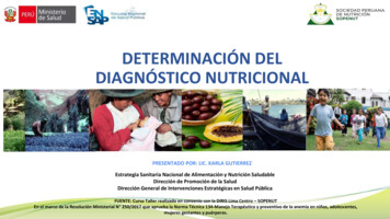Determinación Del Diagnóstico Nutricional - Sopenut