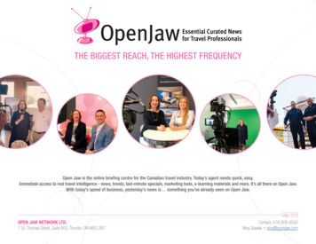 THE BIGGEST REACH, THE HIGHEST FREQUENCY - Open Jaw