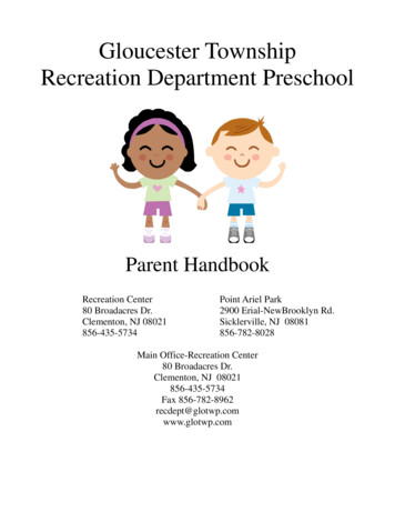 Gloucester Township Recreation Department Preschool