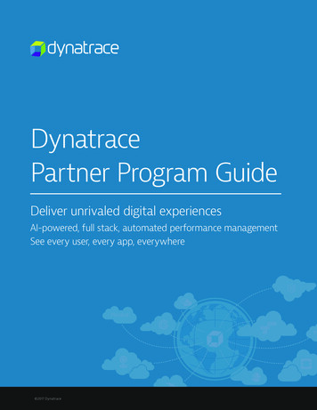 Dynatrace Partner Program Guide