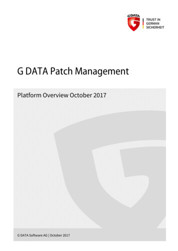 G DATA Patch Management
