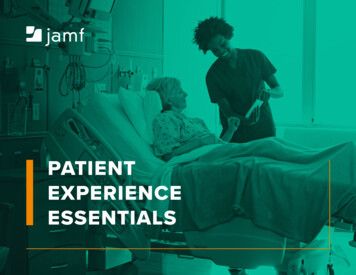 PATIENT EXPERIENCE ESSENTIALS - Resources.jamf 
