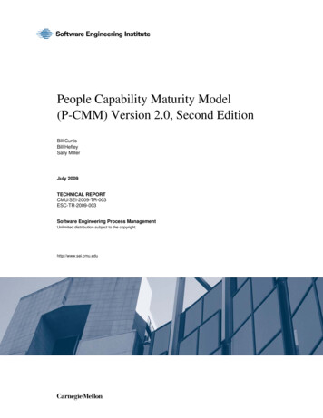 People Capability Maturity Model (P-CMM) Version 2.0, Second Edition