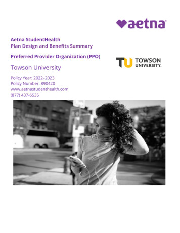 Towson PDBS 2223 FINAL Formatted - Aetnastudenthealth 
