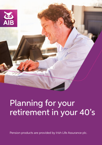 Planning For Your Retirement In Your 40's - Irish Life