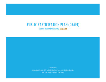 Public Participation Plan - Columbus, Georgia