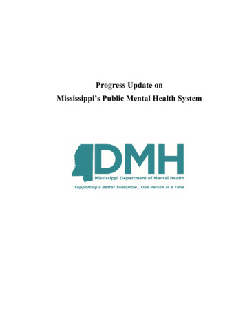Progress Update On Mississippi's Public Mental Health System